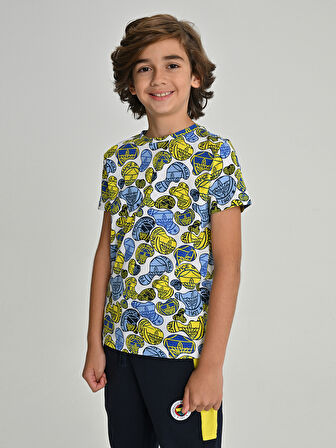 ÇOCUK TRIBUN LOGO PATTERNLİ TSHIRT