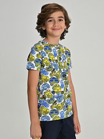 ÇOCUK TRIBUN LOGO PATTERNLİ TSHIRT