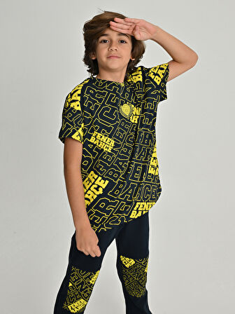 ÇOCUK KOLEJ FENERBAHÇE PATTERN TSHIRT