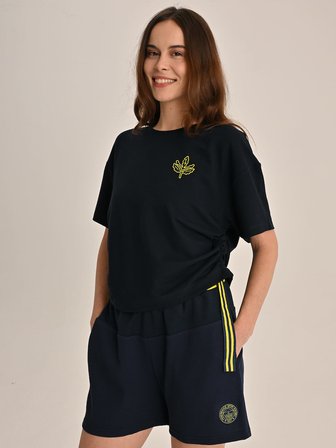 KADIN TRIBUN EKSTRAFOR DETAYLI TSHIRT