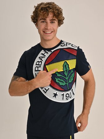 ERKEK TRIBUN ALTI RENK LOGOLU TSHIRT