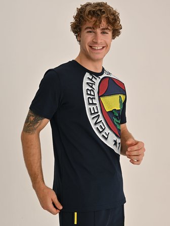 ERKEK TRIBUN ALTI RENK LOGOLU TSHIRT
