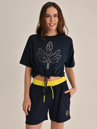 KADIN TREND HOLOGRAM BASKI TSHIRT