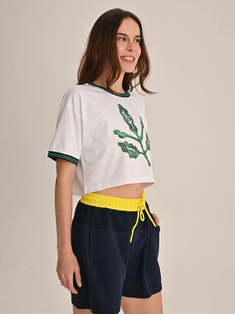 KADIN TREND YEŞİL PALAMUTLU TSHIRT