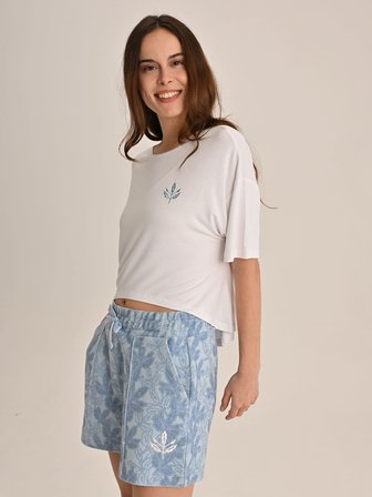 KADIN TREND NAKIŞ PALAMUTLU TSHIRT