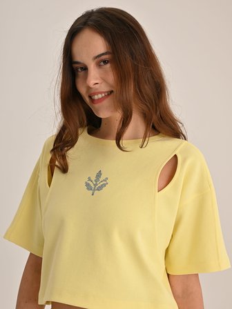 KADIN TREND TAŞ BASKILI TSHIRT