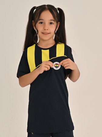ÇOCUK TRIBUN ÇUBUK BLOKLU TSHIRT