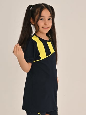 ÇOCUK TRIBUN ÇUBUK BLOKLU TSHIRT