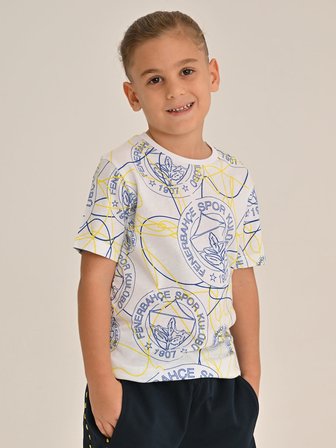 ÇOCUK TRIBUN LOGO PATTERNLİ TSHIRT