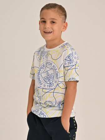 ÇOCUK TRIBUN LOGO PATTERNLİ TSHIRT