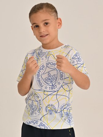 ÇOCUK TRIBUN LOGO PATTERNLİ TSHIRT