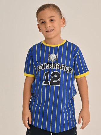 ÇOCUK KOLEJ ÇİZGİLİ TSHIRT