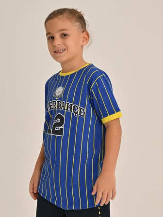 ÇOCUK KOLEJ ÇİZGİLİ TSHIRT