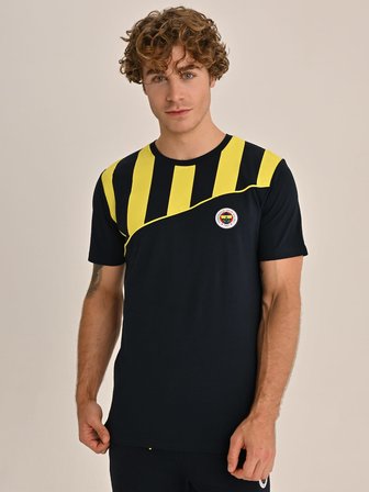 ERKEK TRIBUN ÇUBUK BLOKLU TSHIRT