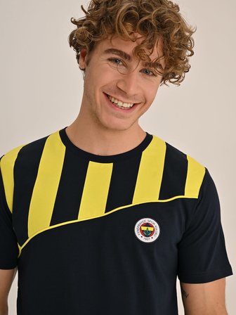 ERKEK TRIBUN ÇUBUK BLOKLU TSHIRT