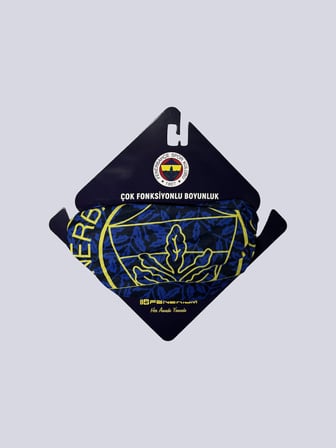 Fenerbahçe Lacivert Tek Renk Logolu Baskı Unisex Boyunluk