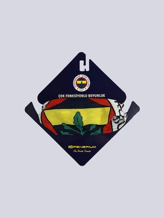 Fenerbahçe Sarı Lacivert Altı Renk Logolu Unisex Boyunluk