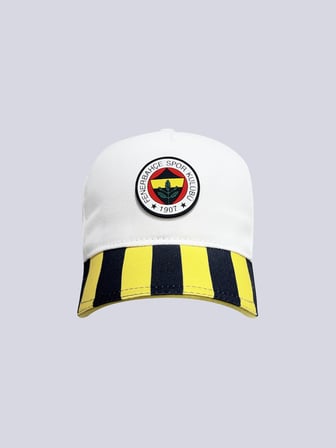 Fenerbahçe Beyaz Altı Renk Logolu Unisex Şapka