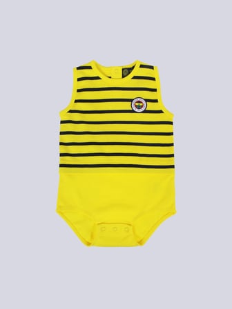BEBEK SARI LACİVERT ŞERİTLİ BODY