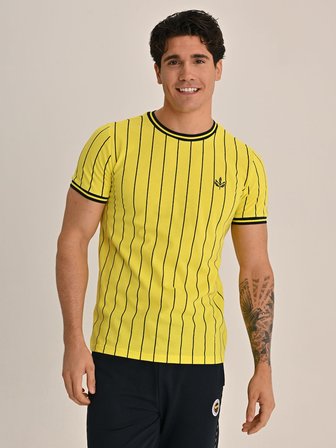 ERKEK TRIBUN İNCE ÇİZGİLİ TSHIRT