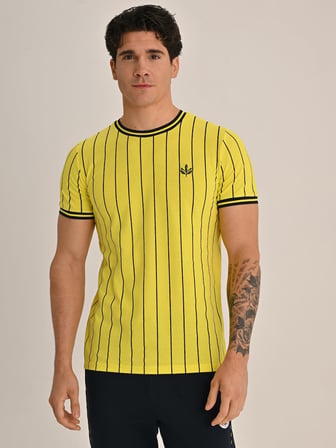 ERKEK TRIBUN İNCE ÇİZGİLİ TSHIRT
