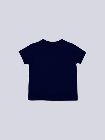 BEBEK TEK RENK LOGOLU TSHIRT