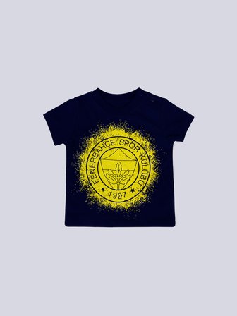 BEBEK TEK RENK LOGOLU TSHIRT