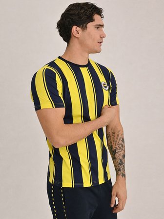 ERKEK TRIBUN ÇUBUKLU TSHIRT