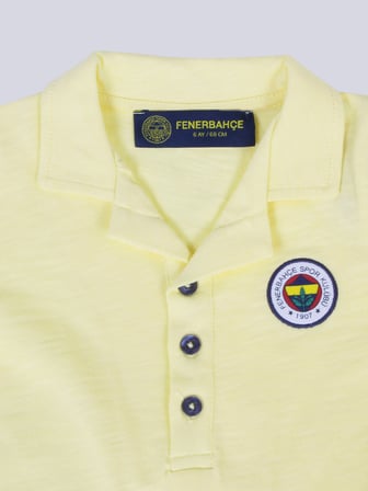 Fenerbahçe Sarı Altı Renk Logolu Bebek Tulum
