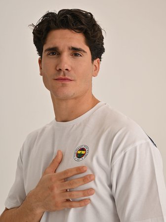 ERKEK TRIBUN BEYAZ LOGOLU TSHIRT