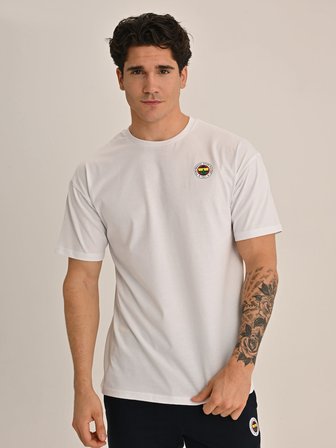ERKEK TRIBUN BEYAZ LOGOLU TSHIRT