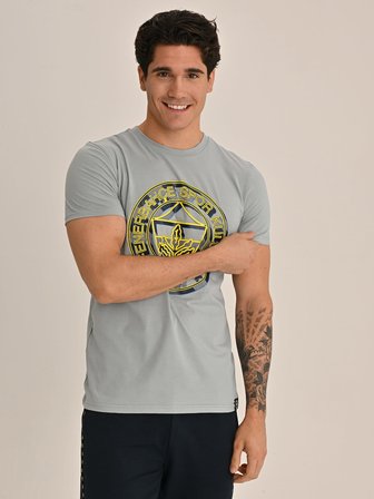 ERKEK TRIBUN KATMANLI LOGO TSHIRT