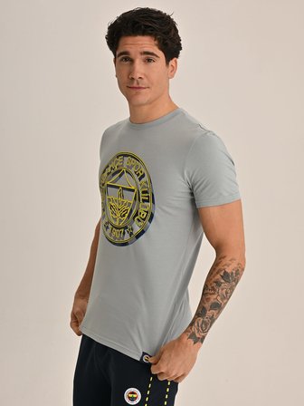 ERKEK TRIBUN KATMANLI LOGO TSHIRT