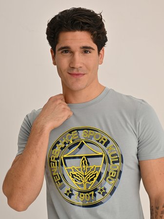ERKEK TRIBUN KATMANLI LOGO TSHIRT