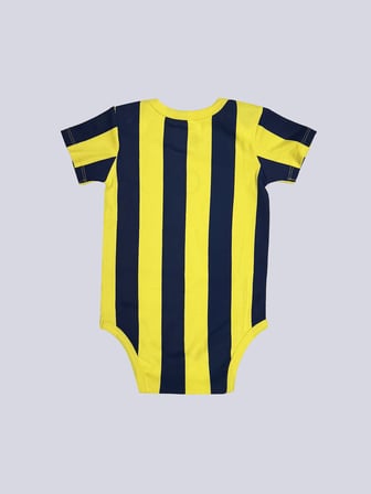 Fenerbahçe Sarı Lacivert Çubuklu Bebek Body