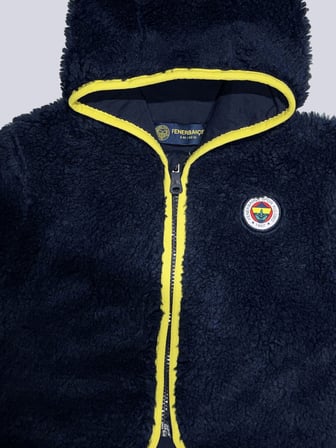 Fenerbahçe Sarı Lacivert Bebek Peluş Sweatshirt