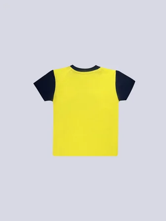 BEBEK TEK RENK LOGOLU TSHIRT