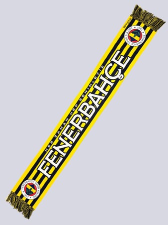 Fenerbahçe Sarı Lacivert Her Zaman Hep Seninleyiz Unisex Dokuma Atkı