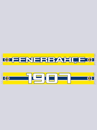 Fenerbahçe Sarı Lacivert 1907 Unisex Şal