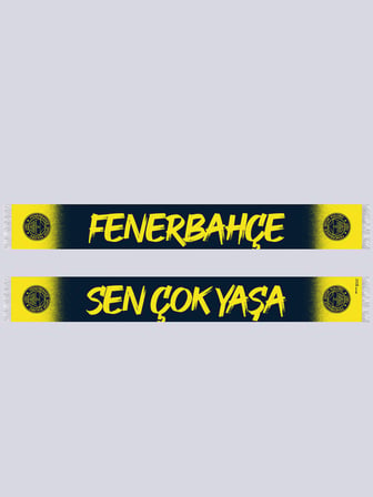 Fenerbahçe Sarı Lacivert Sen Çok Yaşa Unisex Şal