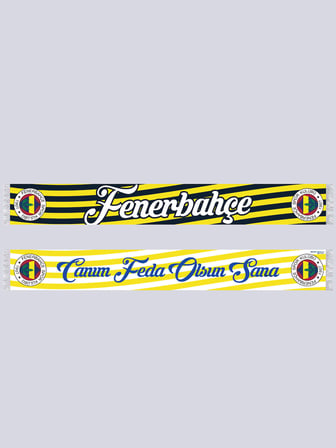 Fenerbahçe Sarı Lacivert Canım Feda Olsun Sana Unisex Şal