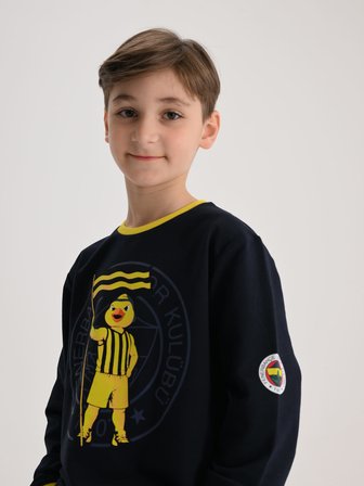 Fenerbahçe Lacivert Tribün Yellow Çocuk Sweatshirt