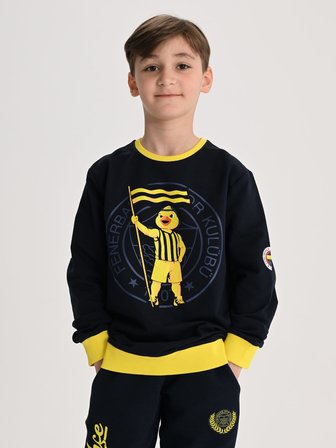 Fenerbahçe Lacivert Tribün Yellow Çocuk Sweatshirt