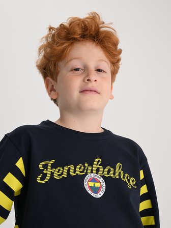 ÇOCUK TRIBUN ÇUBUKLU DETAYLI SWEAT