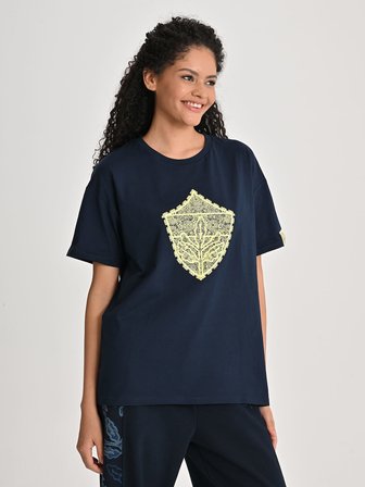 KADIN TREND DANTEL ARMALI TSHIRT