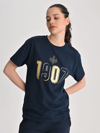 Fenerbahçe Lacivert Trend 1907 Kadın Oversize Tshirt