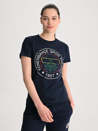 KADIN TRIBUN ÇİZGİ LOGOLU TSHIRT