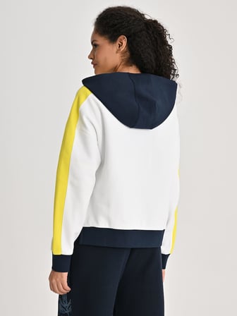 Fenerbahçe Ekru Tribün Palamutlu Kadın Oversize Sweatshirt