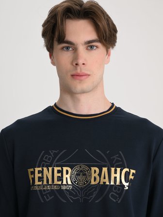 Fenerbahçe Lacivert Tribün Established 1907 Erkek Sweatshirt