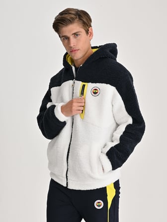 ERKEK TRIBUN RENK BLOKLU PELUŞ SWEAT